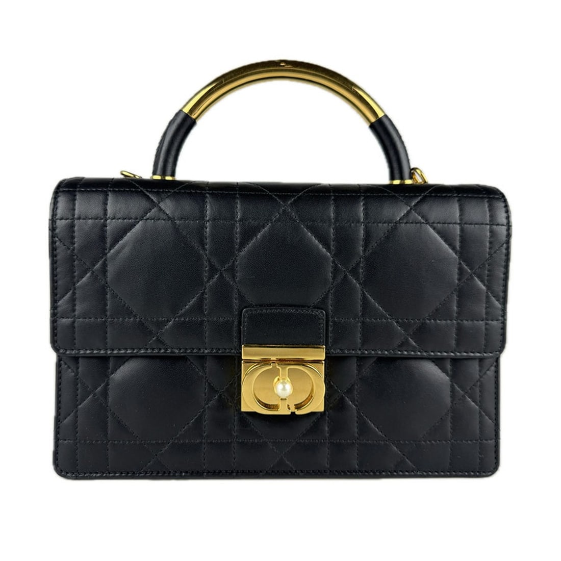 Christian Dior Ange Shoulder Bag in Black Lambskin, Women's, z7872: --- Catalog ---Category: SizeSize (HxWxD): 17cm x 25cm x 6cm / 6.69'' x 9.84'' x 2.36''Category: DesignType: Shoulder bagColor: BlackGender: WomenMaterial: Leather Leather/Fur Type: LambskinCategory: