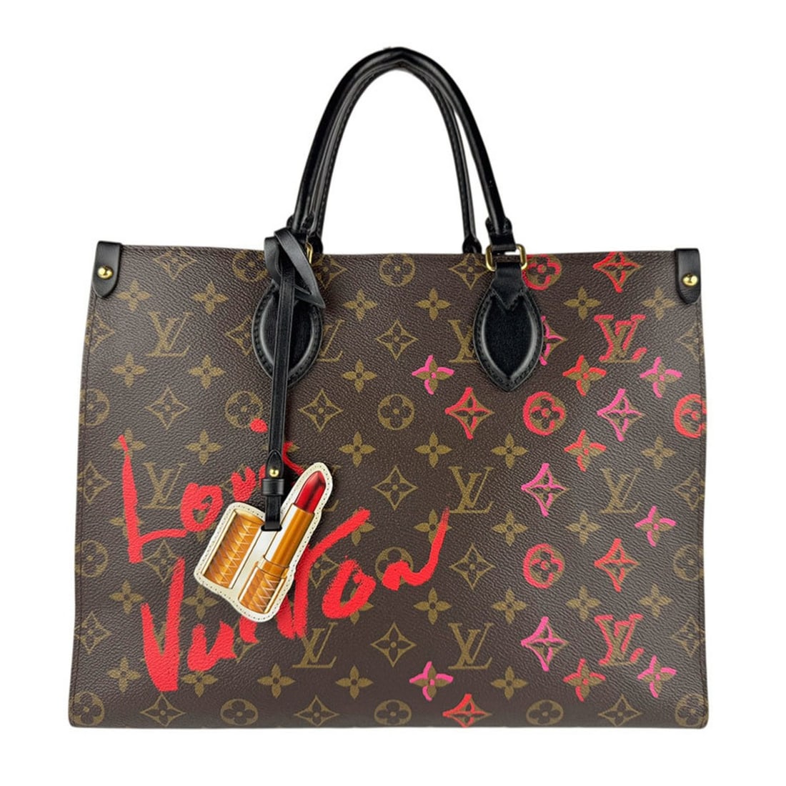 Louis Vuitton Fall in Love Monogram Shoulder Bag/Handbag, Hong Kong Exclusive, On the Go MM Canvas,: --- Catalog ---Category: SizeSize (HxWxD): 26cm x 35cm x 14cm / 10.23'' x 13.77'' x 5.51''Category: DesignType: Handbag, Shoulder bagColor: Brown, MonogramGender: WomenMaterial: Monogram Category: Gen