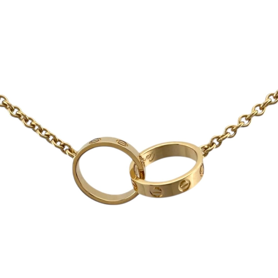 Cartier Baby Love Necklace, 18k Gold, Women's, Pre-owned: --- Catalog ---Category: SizePendant Size: 10mm x 20mm / 0.39'' x 0.78''Neck Circumference: 44 cm / 17.32''Category: DesignColor: GoldGender: WomenMaterial: Yellow gold (18K)Necklace Type: NecklaceCat