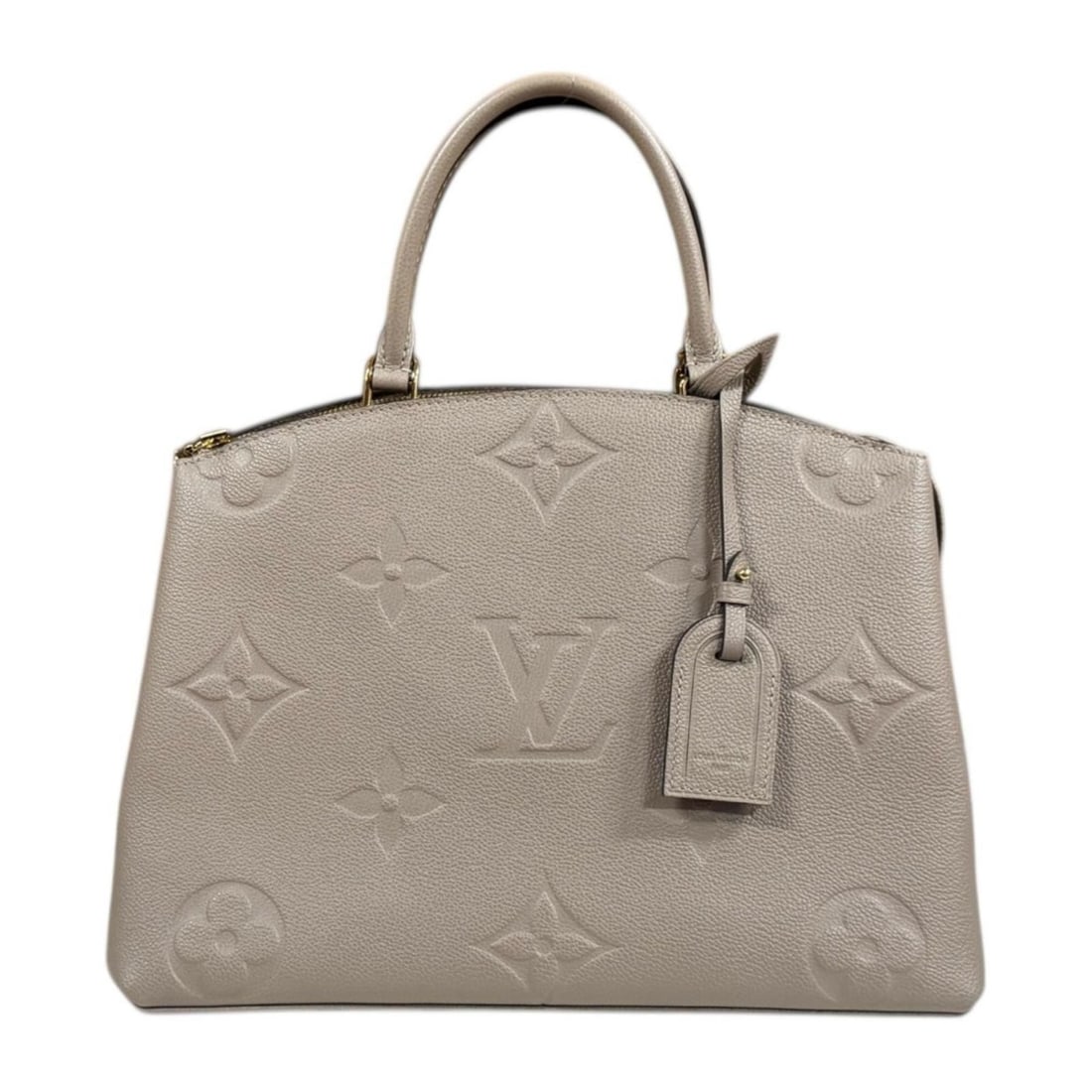 Pre-owned Louis Vuitton Grand Palais MM Monogram Empreinte handbag, M45833, beige, women's.: --- Catalog ---Category: SizeSize (HxWxD): 25cm x 35cm x 15cm / 9.84'' x 13.77'' x 5.9''Category: DesignType: HandbagColor: Beige, TourterelleGender: WomenMaterial: Monogram Empreinte Category: Genera