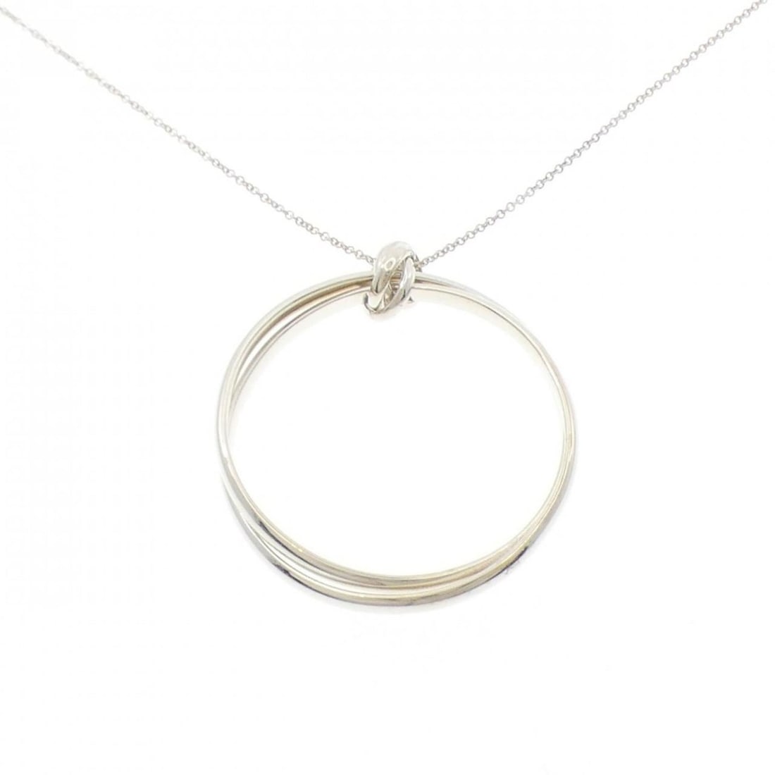 Tiffany Melody Circle Large Necklace: --- Catalog ---Category: SizePendant Size: 43.5mm x 39.9mm / 1.71'' x 1.57''Neck Circumference: 72 cm / 28.34''Category: DesignGender: WomenMaterial: Silver 925Pendant Type: PendantNecklace Type: Neck