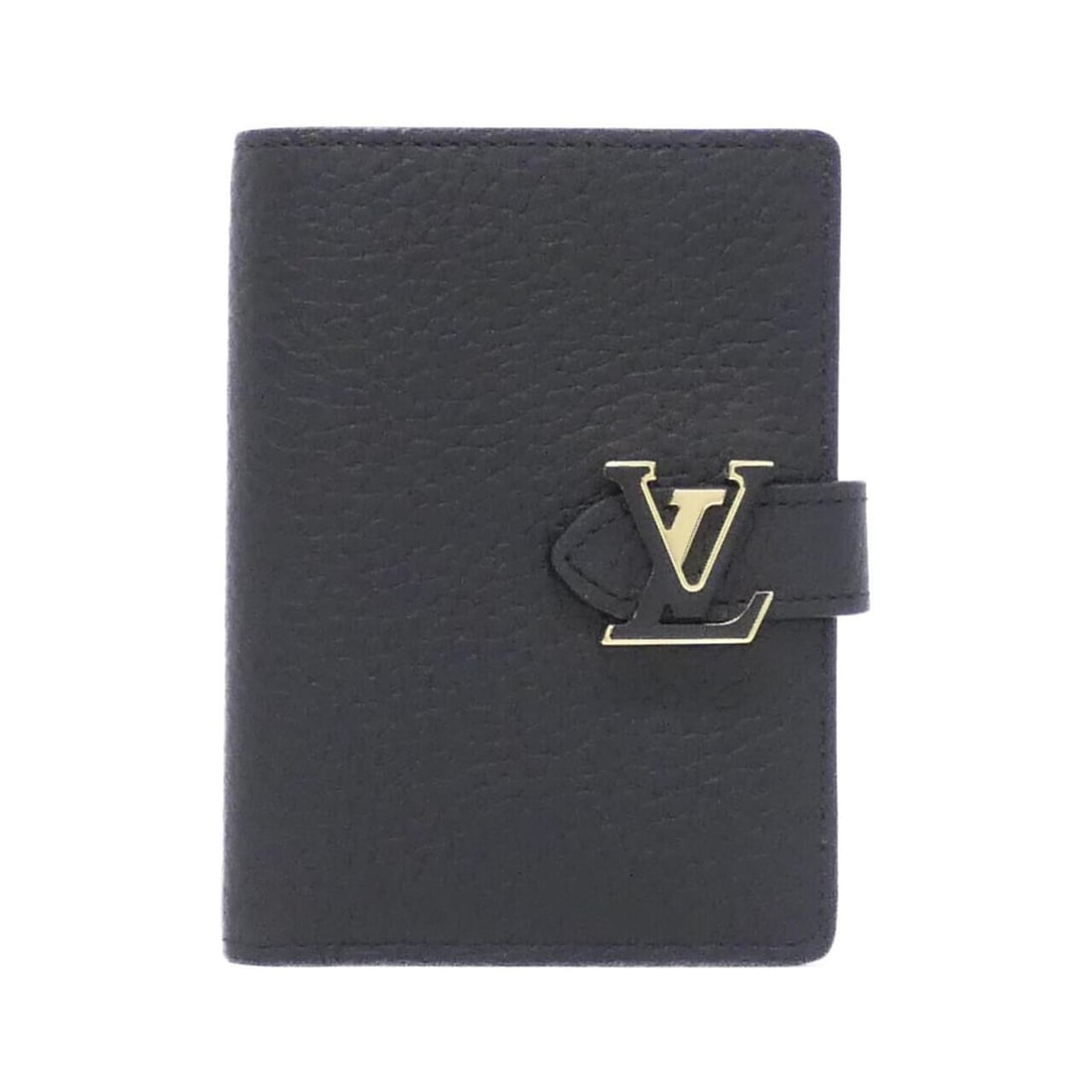 Louis Vuitton Taurillon LV Vertical CP Wallet M81561: --- Catalog ---Category: SizeSize (HxWxD): 12cm x 9cm x 1.5cm / 4.72'' x 3.54'' x 0.59''Category: DesignColor: BlackGender: WomenMaterial: Leather Leather/Fur Type: Calf leatherCategory: GeneralMPN: M