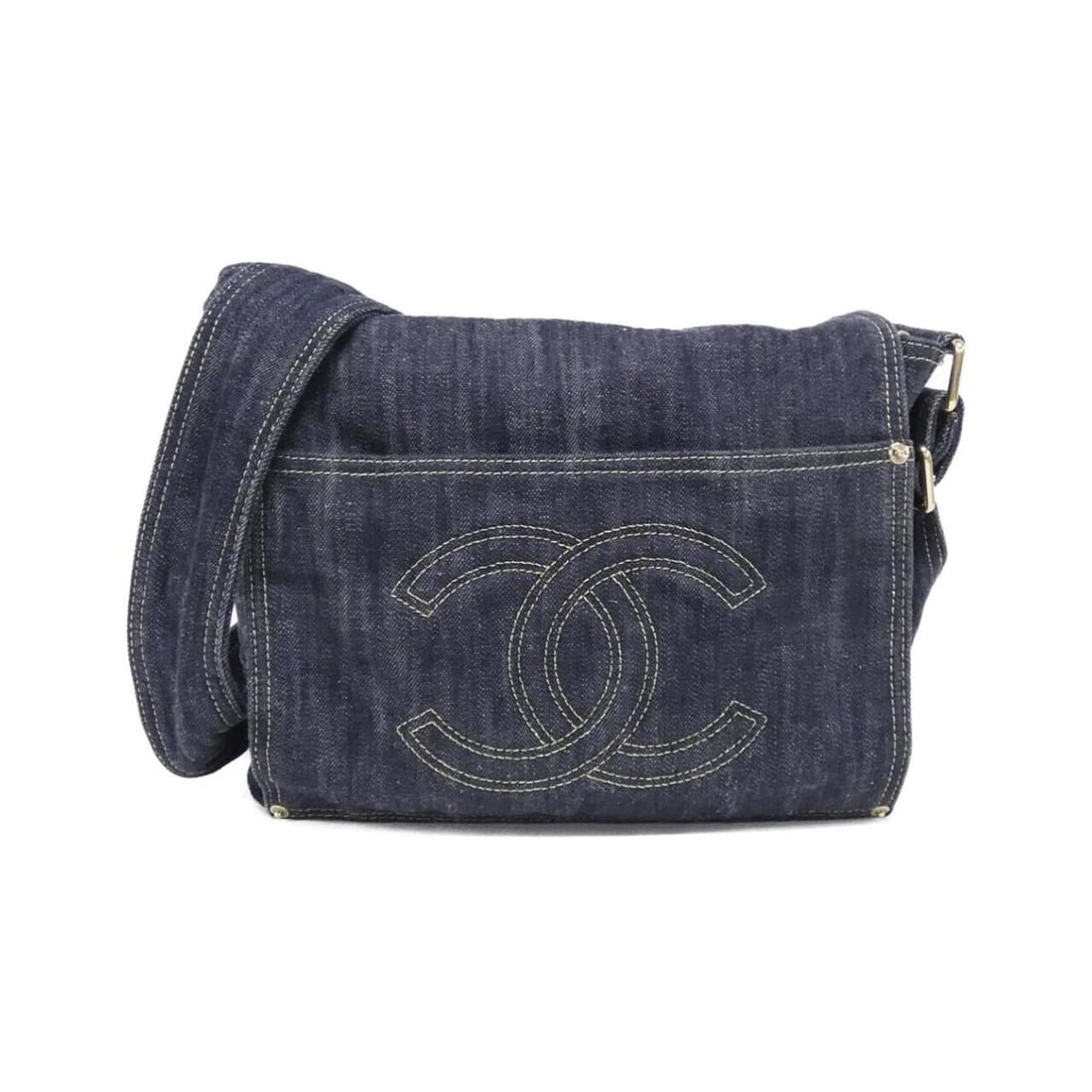 Chanel 31987 Shoulder Bag: --- Catalog ---Category: SizeSize (HxWxD): 23cm x 28cm x 7cm / 9.05'' x 11.02'' x 2.75''Category: DesignType: Shoulder bagColor: BlueGender: Men,WomenMaterial: Denim Hardware Color: GoldCategory: Gene