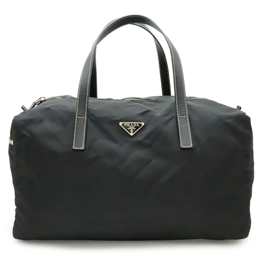 PRADA Prada handbag shoulder bag tote nylon leather NERO black: --- Catalog ---Category: SizeSize (HxWxD): 20cm x 37.5cm x 20cm / 7.87'' x 14.76'' x 7.87''Category: DesignType: Handbag, Shoulder bag, Tote bagColor: Black, NeroGender: WomenMaterial: Nylon , Leather