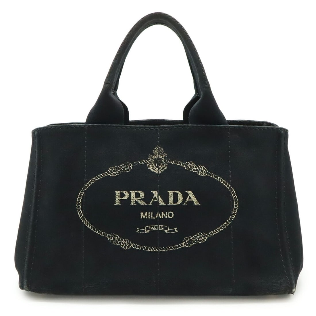 PRADA CANAPA Tote Bag, Shoulder Handbag, Canvas, NERO, Black: --- Catalog ---Category: SizeSize (HxWxD): 22cm x 35cm x 22cm / 8.66'' x 13.77'' x 8.66''Category: DesignType: Handbag, Shoulder bag, Tote bagColor: Black, NeroGender: WomenMaterial: Canapa Inner Pock