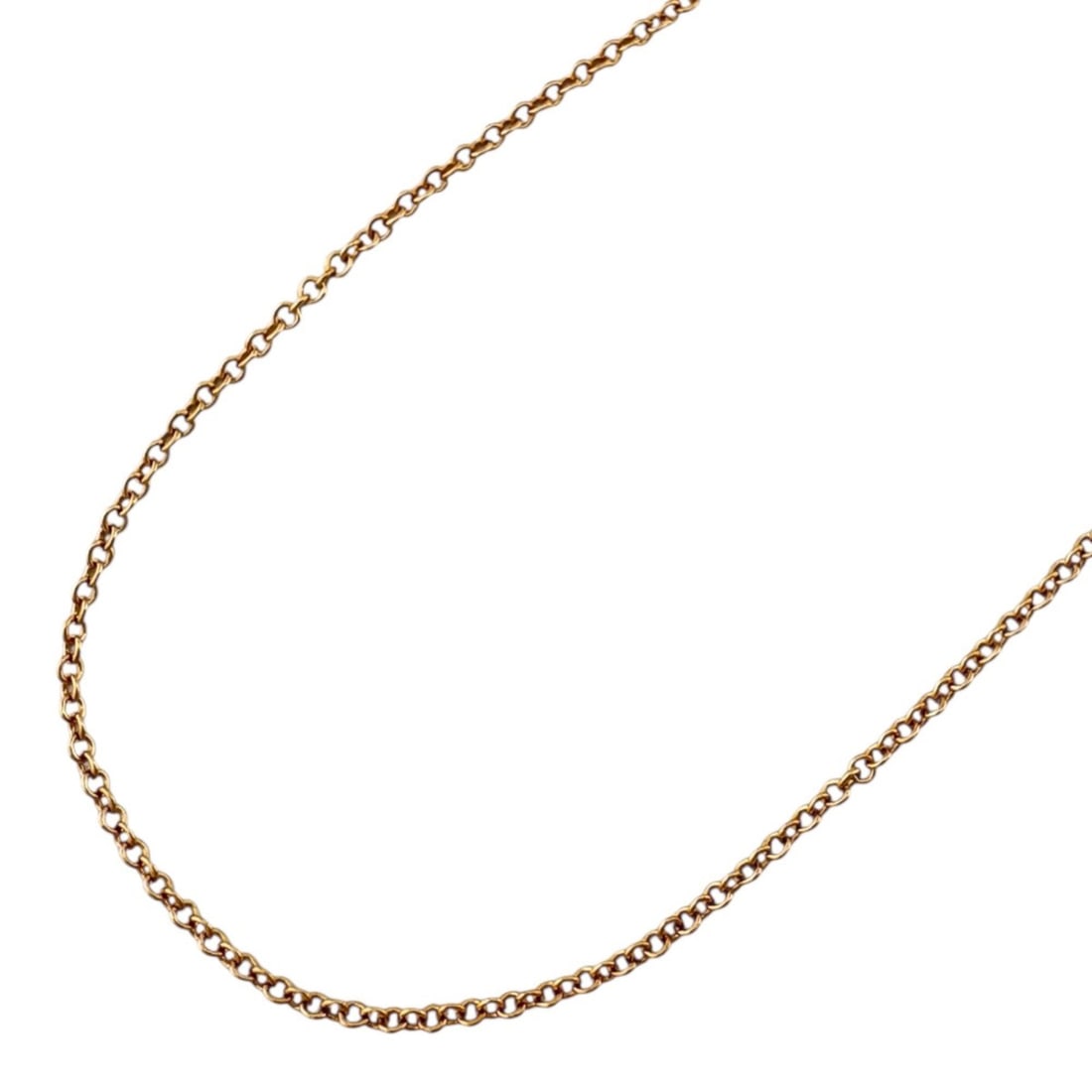 Tiffany necklace, 18k gold, ladies', TIFFANY & Co., used chain only, azuki: --- Catalog ---Category: SizeNeck Circumference: 45.5 cm / 17.91''Category: DesignColor: Pink goldGender: WomenMaterial: Pink gold (18K)Necklace Type: NecklaceCategory: GeneralBrand: Tiffany--- Item L