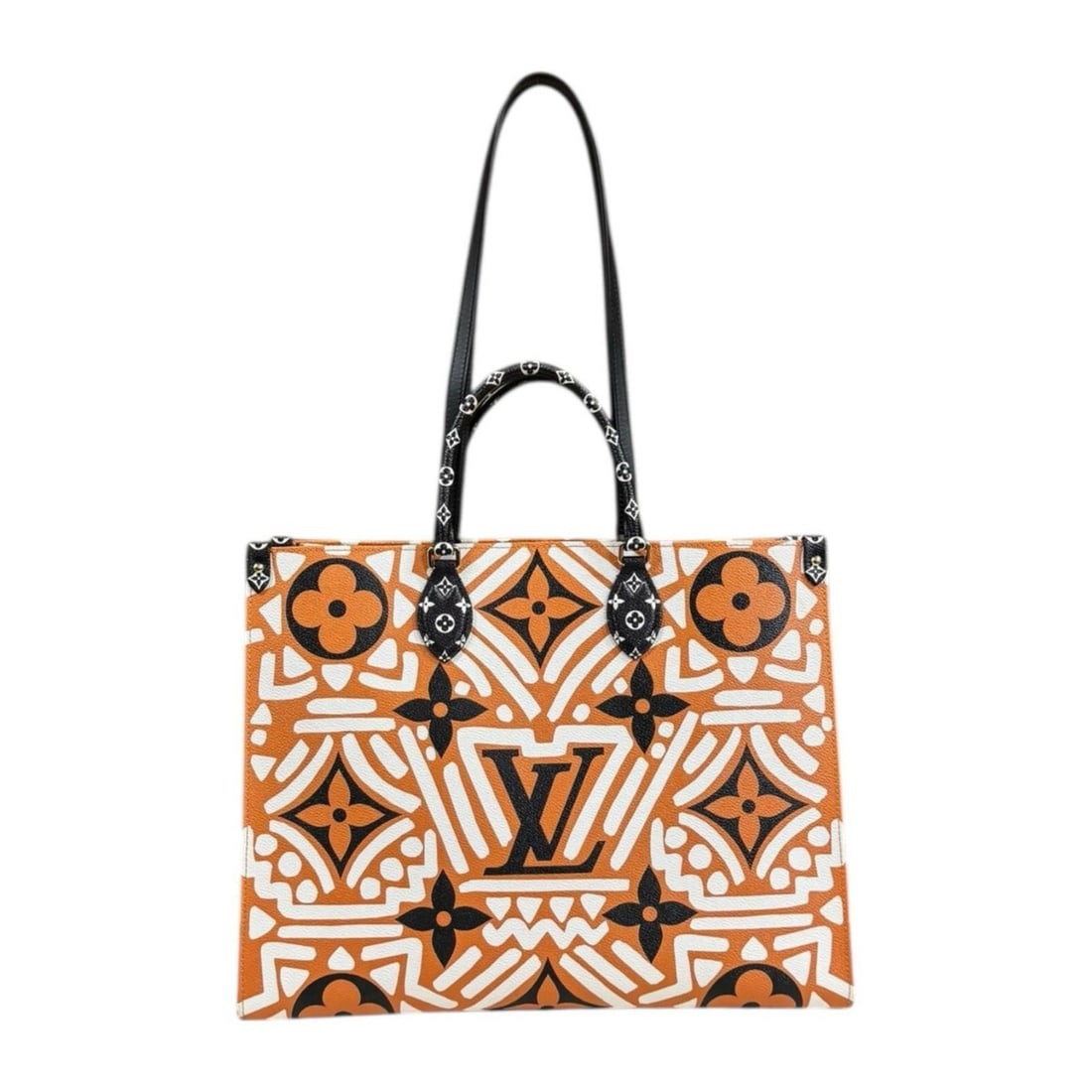 Louis Vuitton Capsule Collection On the Go GM LV Crafty Shoulder Bag, M45359, Brown, Women's,: --- Catalog ---Category: SizeSize (HxWxD): 31cm x 41cm x 17cm / 12.2'' x 16.14'' x 6.69''Category: DesignType: Shoulder bagColor: BrownGender: WomenMaterial: Monogram , Canvas Category: GeneralMPN: M4