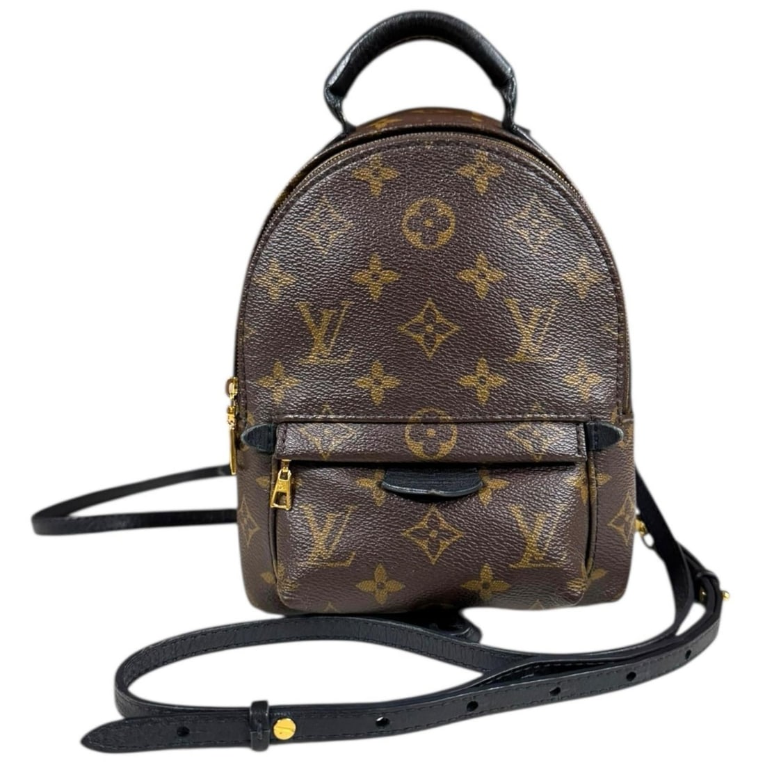 Pre-owned Louis Vuitton Palm Springs MINI Monogram Canvas Backpack/Daypack M44873, Women's.: --- Catalog ---Category: SizeSize (HxWxD): 22cm x 16cm / 8.66'' x 6.29''Category: DesignType: BackpackColor: BrownGender: WomenMaterial: Monogram , Canvas Category: GeneralMPN: M44873Brand: Louis Vuit