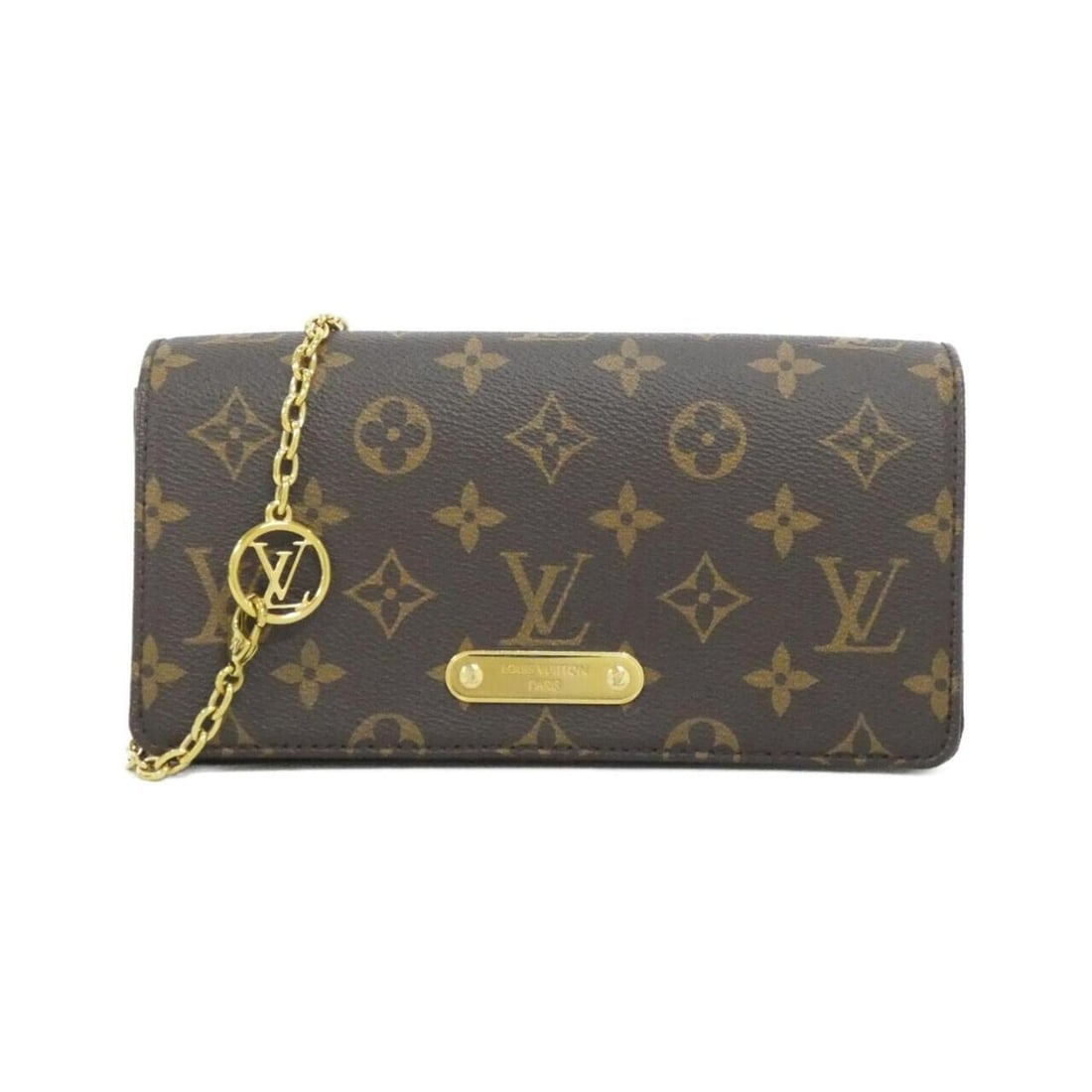 Louis Vuitton Monogram Wallet on Chain Lily M82509 Shoulder Bag: --- Catalog ---Category: SizeSize (HxWxD): 10cm x 20cm x 3cm / 3.93'' x 7.87'' x 1.18''Category: DesignType: Shoulder bagColor: Marron, MonogramGender: WomenMaterial: Monogram Category: GeneralMPN: M8
