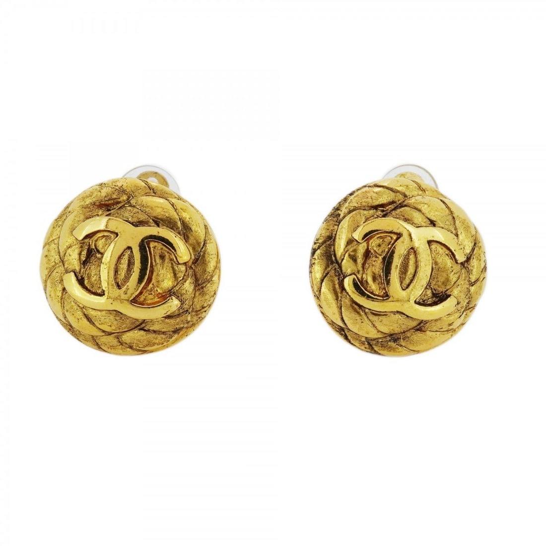 Chanel Coco Mark Circle Earrings, GP Plated Gold for Women: --- Catalog ---Category: SizeSize (HxWxD): 22.30mm x 22.60mm / 0.88'' x 0.89''Category: DesignType: Clip earringsColor: GoldGender: WomenMaterial: Gold platingCategory: GeneralBrand: Chanel--- Item Li