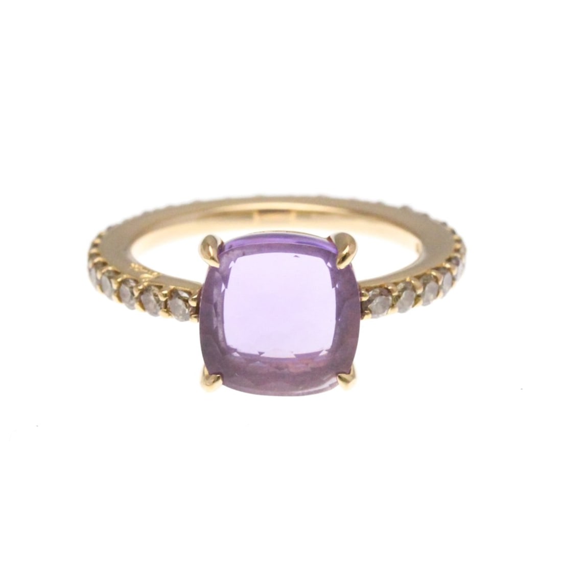 Pomellato Nudo Diamond Amethyst Ring Pink Gold (18K) Fashion Diamond,Amethyst Band Ring Pink Gold (1 of 17)