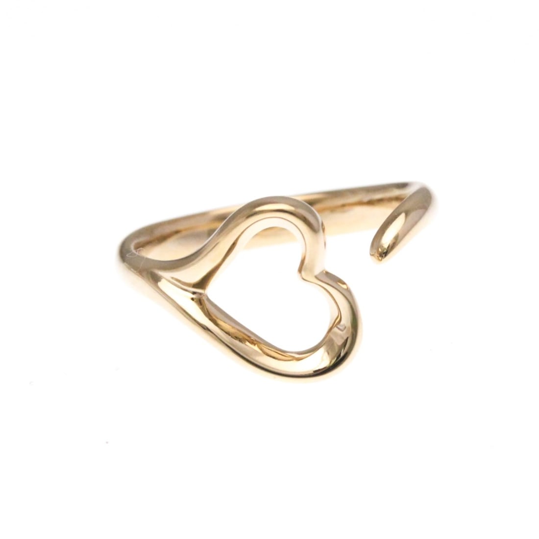 Tiffany Open Heart Pink Gold (18K) Fashion No Stone Band Ring Pink Gold (1 of 14)