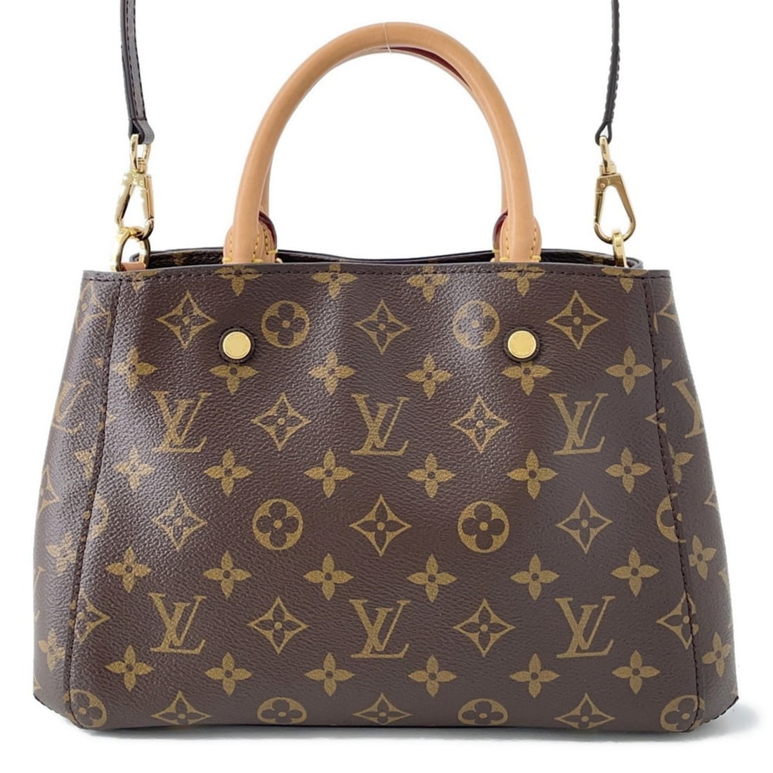 Louis Vuitton Monogram Montaigne BB Handbag M41055 LOUIS VUITTON 2-way Shoulder Bag: --- Catalog ---Category: SizeSize (HxWxD): 20cm x 29cm x 12cm / 7.87'' x 11.41'' x 4.72''Category: DesignType: Handbag, Shoulder bagColor: Bordeaux, MonogramGender: WomenMaterial: Monogram , Leather C