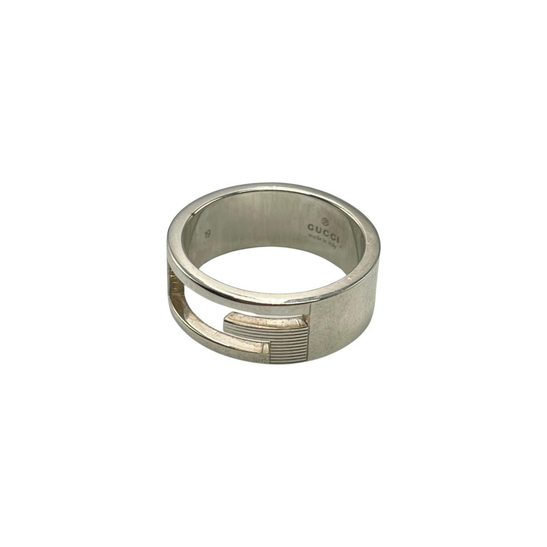 Gucci Branded G Ring, 925 Sterling Silver, Men's (1 of 20)