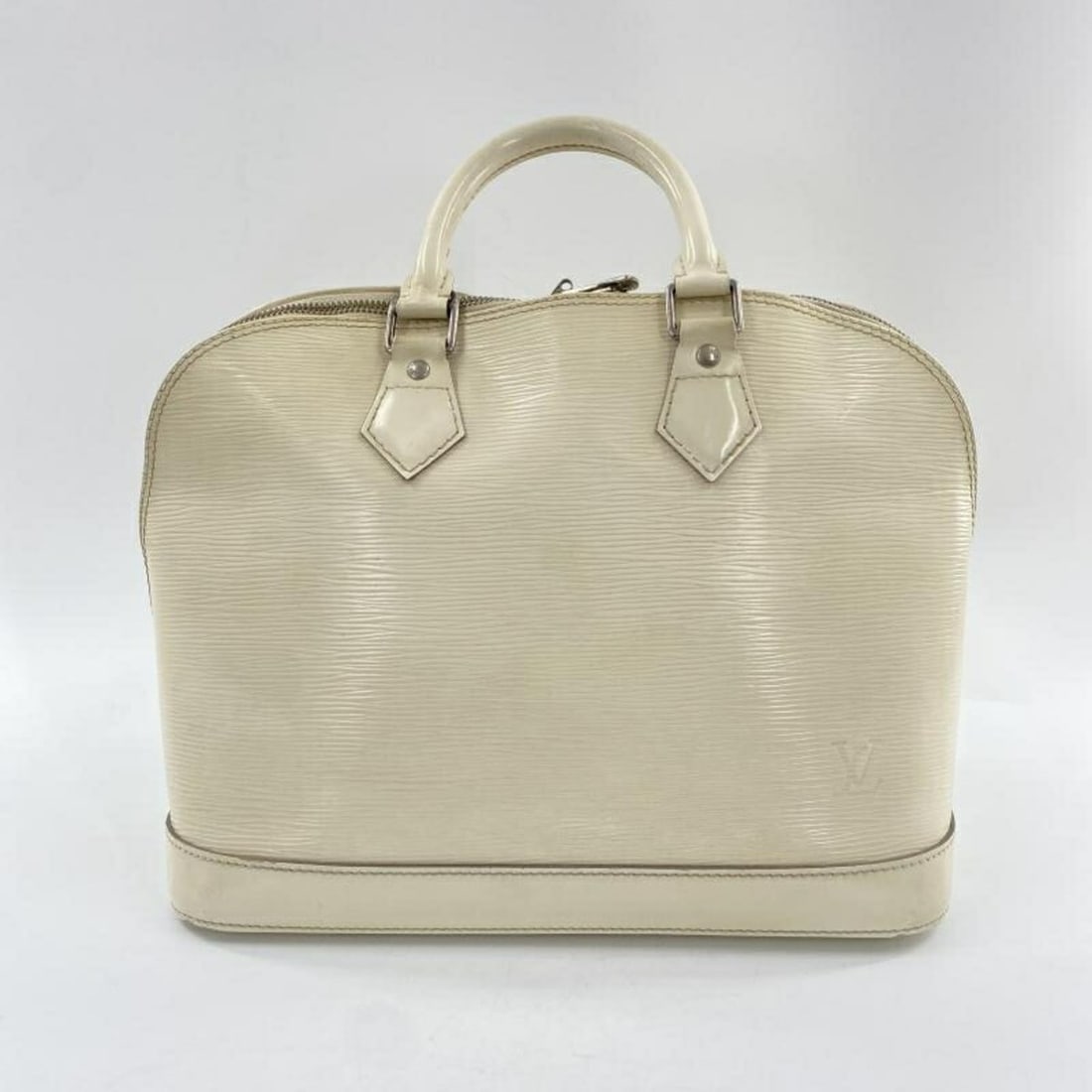 LOUIS VUITTON Alma M5280J Handbag Epi White Louis Vuitton: --- Catalog ---Category: SizeSize (HxWxD): 24.5cm x 30.5cm x 16cm / 9.64'' x 12'' x 6.29''Handle Length: 30cm / 11.81''Category: DesignType: HandbagColor: WhiteGender: WomenMaterial: Epi leather Categ