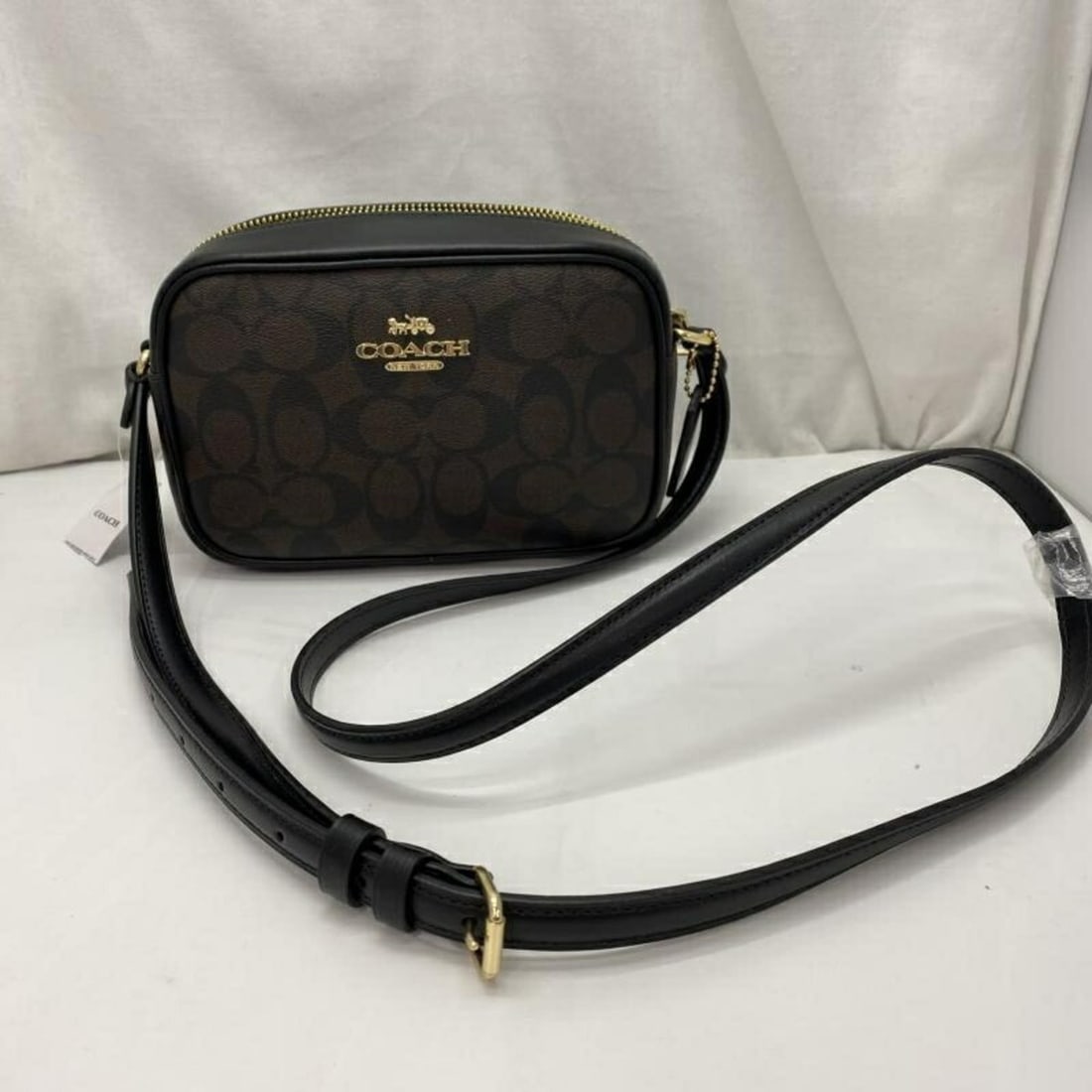 COACH Signature Mini Jamie Camera Bag Shoulder Brown CQ874 (1 of 19)
