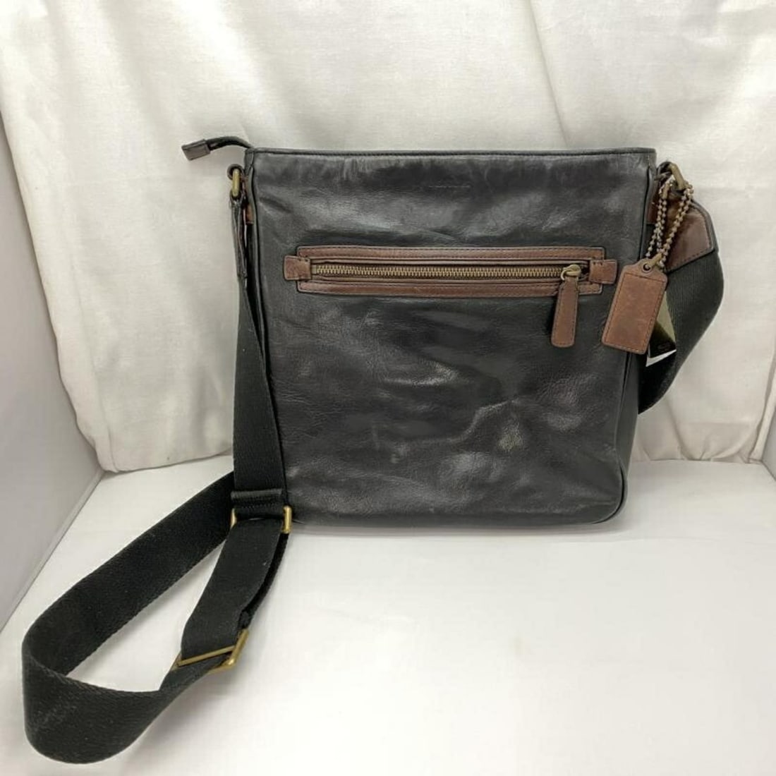 COACH Leather Shoulder Bag Black 70991 Coach (1 of 11)