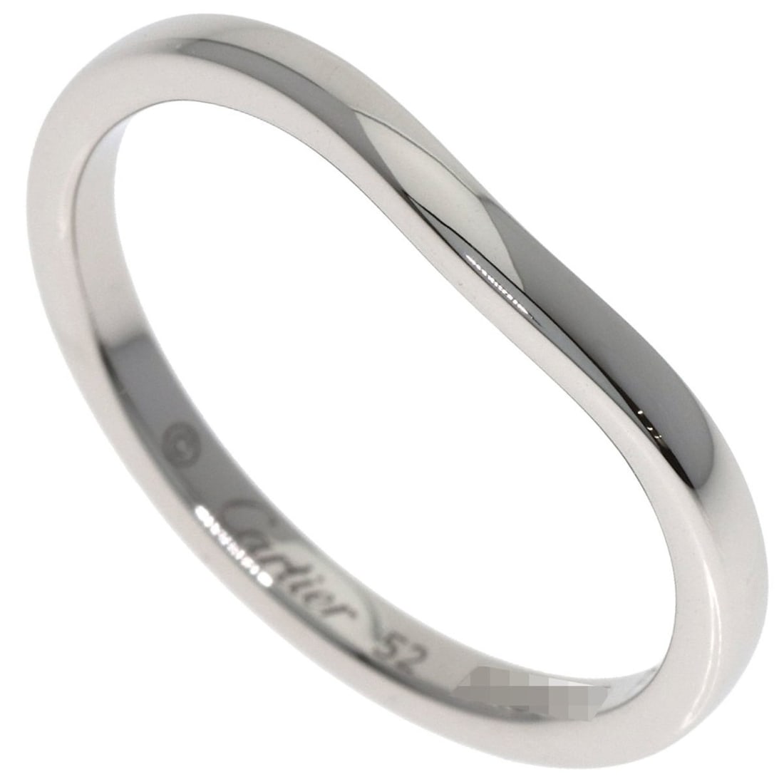 Cartier Ballerina #52 Ring, Platinum PT950, Women's: --- Catalog ---Category: SizeJP Size: 12US Size: 6.5Category: DesignType: Band ringGender: WomenMaterial: Platinum 950Category: GeneralBrand: Cartier--- Item List ---Section: ConditionRanking: Rank A