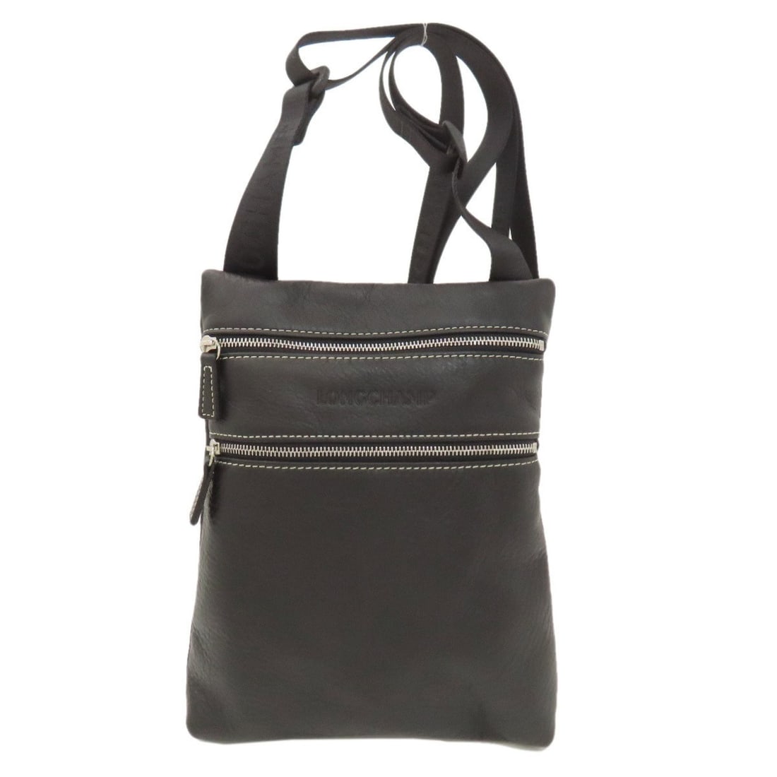 Longchamp logo shoulder bag leather women's: --- Catalog ---Category: SizeSize (HxWxD): 25cm x 20cm x 4cm / 9.84'' x 7.87'' x 1.57''Category: DesignType: Shoulder bagColor: BlackGender: WomenMaterial: Leather Category: GeneralBrand: Longchamp---