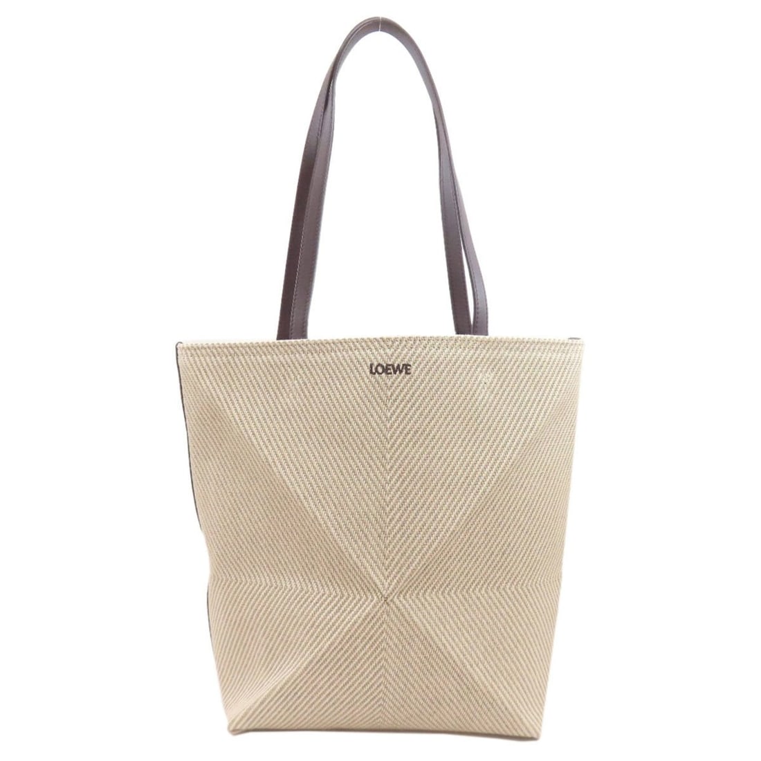 LOEWE Puzzlefold Tote Bag Canvas Women's: --- Catalog ---Category: SizeSize (HxWxD): 29cm x 36cm x 14cm / 11.41'' x 14.17'' x 5.51''Category: DesignType: Tote bagColor: BeigeGender: WomenMaterial: Canvas Category: GeneralBrand: Loewe--- Item