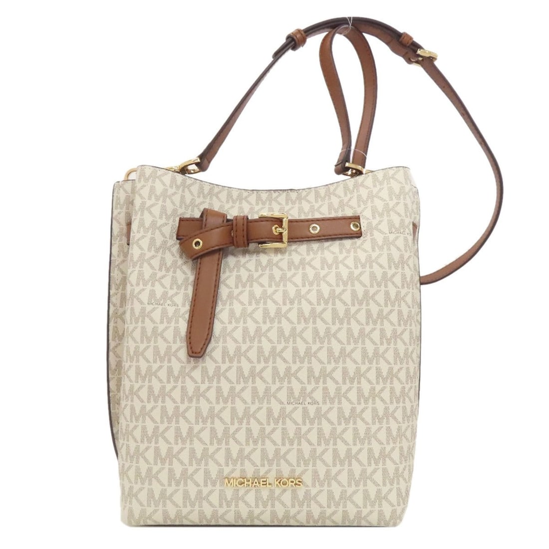 Michael Kors Emilia MK Signature Shoulder Bag in PVC for Women: --- Catalog ---Category: SizeSize (HxWxD): 25cm x 26cm x 15cm / 9.84'' x 10.23'' x 5.9''Category: DesignType: Shoulder bagColor: Brown, WhiteGender: WomenMaterial: PVC Category: GeneralBrand: Michael