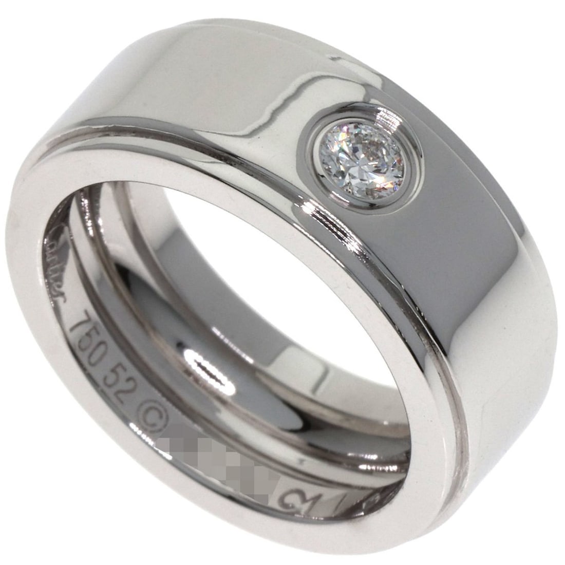Cartier Fortune Diamond #52 Ring in 18K White Gold for Women: --- Catalog ---Category: SizeJP Size: 12US Size: 6.5Category: DesignType: Band ringStone: DiamondGender: WomenMaterial: White gold (18K)Category: GeneralBrand: Cartier--- Item List ---Section: Conditi