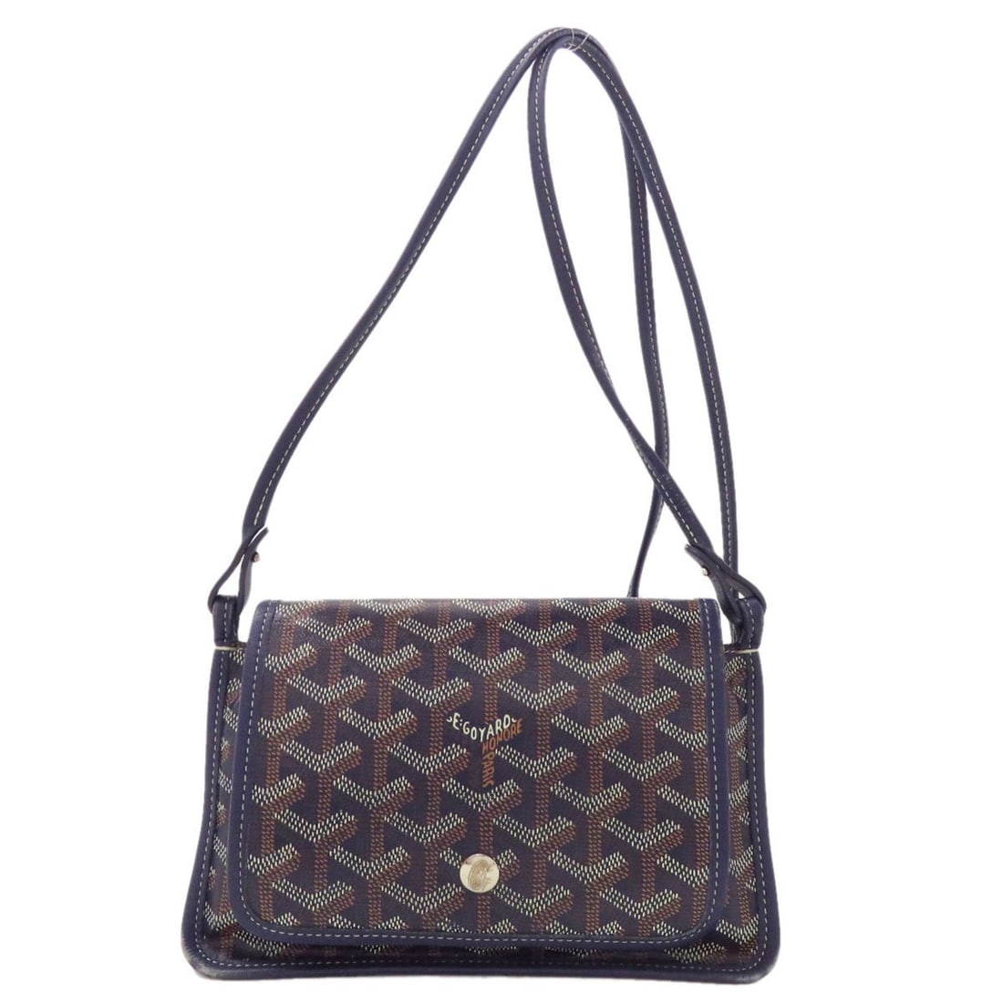 Goyard Plumet Pouch Wallet Shoulder Bag Coated Canvas Women's GOYARD: --- Catalog ---Category: SizeSize (HxWxD): 13.5cm x 20.5cm x 1cm / 5.31'' x 8.07'' x 0.39''Category: DesignType: Shoulder bagColor: NavyGender: WomenMaterial: Coated canvas Category: GeneralBrand: Goy