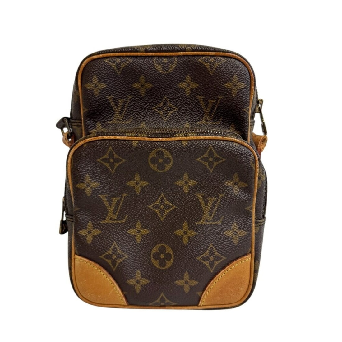 LOUIS VUITTON Amazon Pochette Monogram Shoulder Bag Brown Men's (1 of 12)