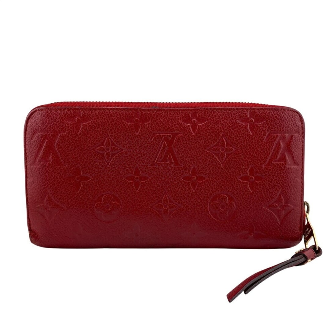 LOUIS VUITTON M63691 Zippy Wallet Round Monogram Empreinte Long Red Women's: --- Catalog ---Category: SizeSize (HxWxD): 10.5cm x 19.5cm x 2cm / 4.13'' x 7.67'' x 0.78''Category: DesignType: Long wallet (bi-fold)Color: SacrletGender: WomenMaterial: Monogram Empreinte Category: