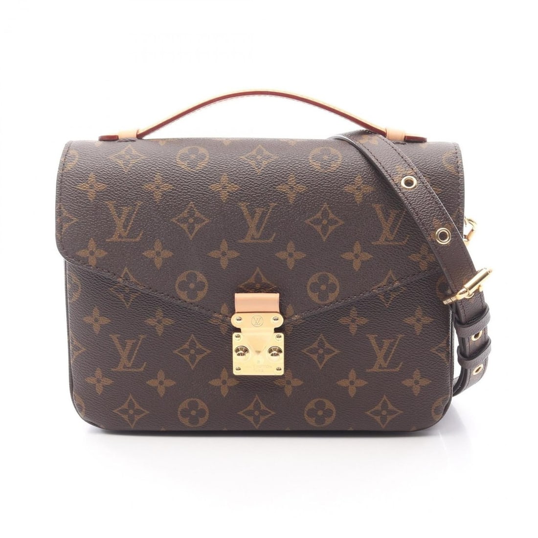 Louis Vuitton Metis MM Pochette Handbag in Coated Canvas and Leather with Monogram Design, Brown, (1 of 17)