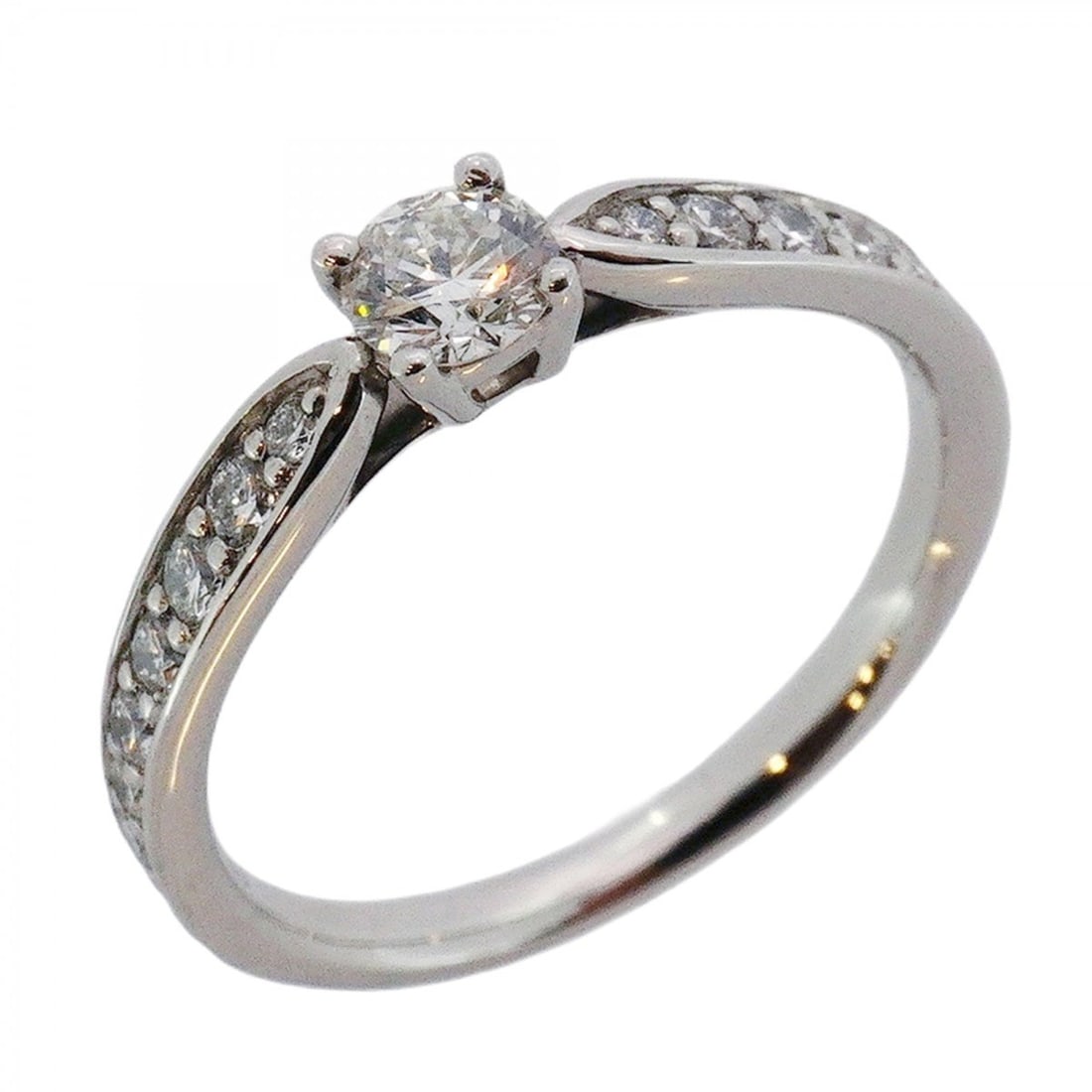 Tiffany Harmony Ring, Pt950 Platinum, Diamond 0.18ct, Size 6.5, Women's: --- Catalog ---Category: SizeJP Size: 6.5US Size: 3.5Category: DesignType: Band ringStone: DiamondGender: WomenMaterial: Platinum 950Category: GeneralBrand: Tiffany--- Item List ---Section: ConditionR
