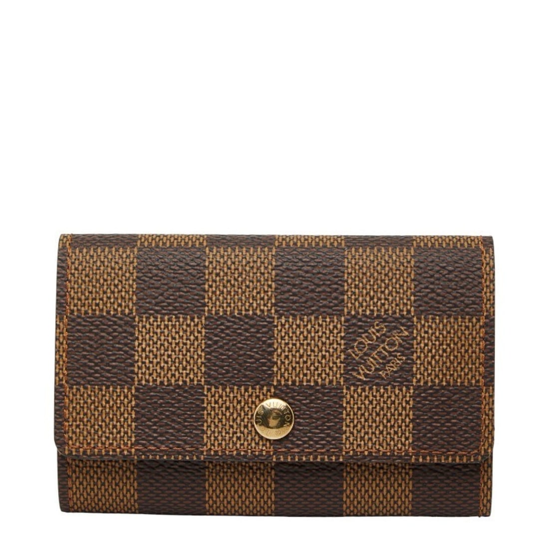 Louis Vuitton Damier Multicle 6 Key Case, 6-Ring, N62630, Brown Leather, Women's, LOUIS VUITTON (1 of 9)