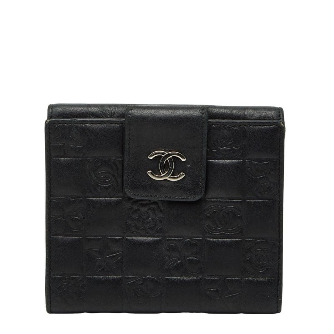 CHANEL Icon Bifold Wallet A24212 Black Leather Women's (1 of 13)