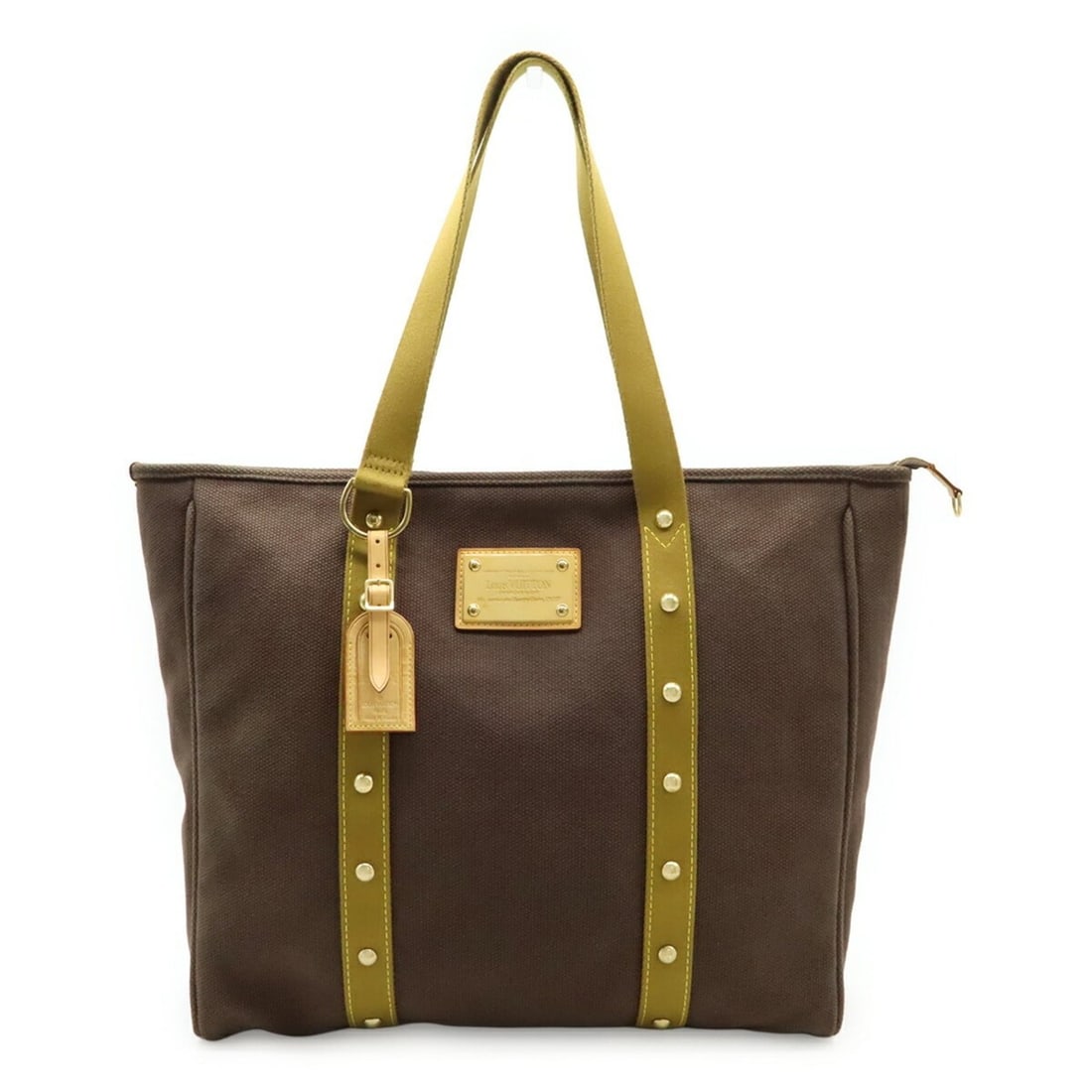 LOUIS VUITTON Antigua Cabas GM Tote Bag, Large Tote/Shoulder Canvas, Blanc, Brown, Khaki, M40083: --- Catalog ---Category: SizeSize (HxWxD): 36.5cm x 41cm x 10cm / 14.37'' x 16.14'' x 3.93''Category: DesignType: Shoulder bag, Tote bagColor: Brown, Khaki, WhiteGender: WomenMaterial: Canvas Category