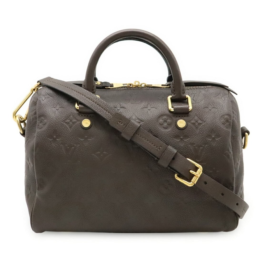 LOUIS VUITTON Monogram Empreinte Speedy Bandouliere 25 Handbag/Shoulder Bag, Brown, M40761 (1 of 19)
