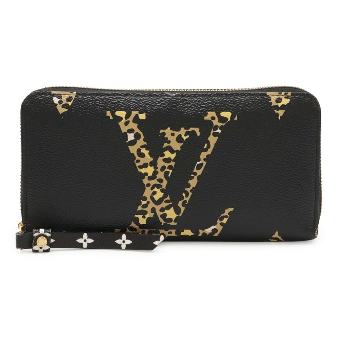 LOUIS VUITTON Monogram Jungle Giant Zippy Wallet, Round Long Leopard Print, Noir, M44744: --- Catalog ---Category: SizeSize (HxWxD): 10.5cm x 19.5cm / 4.13'' x 7.67''Category: DesignType: Long wallet (bi-fold)Color: Leopard, Monogram, NoirGender: WomenMaterial: Monogram Category: GeneralBr