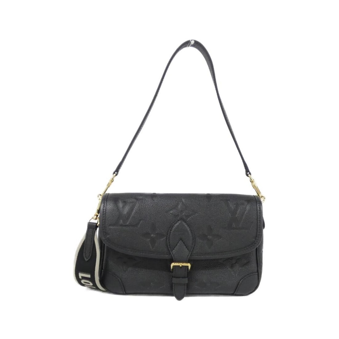 Louis Vuitton Two-Tone Monogram Empreinte Diane Shoulder Bag M46386: --- Catalog ---Category: SizeSize (HxWxD): 16cm x 23cm x 8cm / 6.29'' x 9.05'' x 3.14''Category: DesignType: Shoulder bagColor: Bicolor, BlackGender: WomenMaterial: Leather Leather/Fur Type: CalfskinC