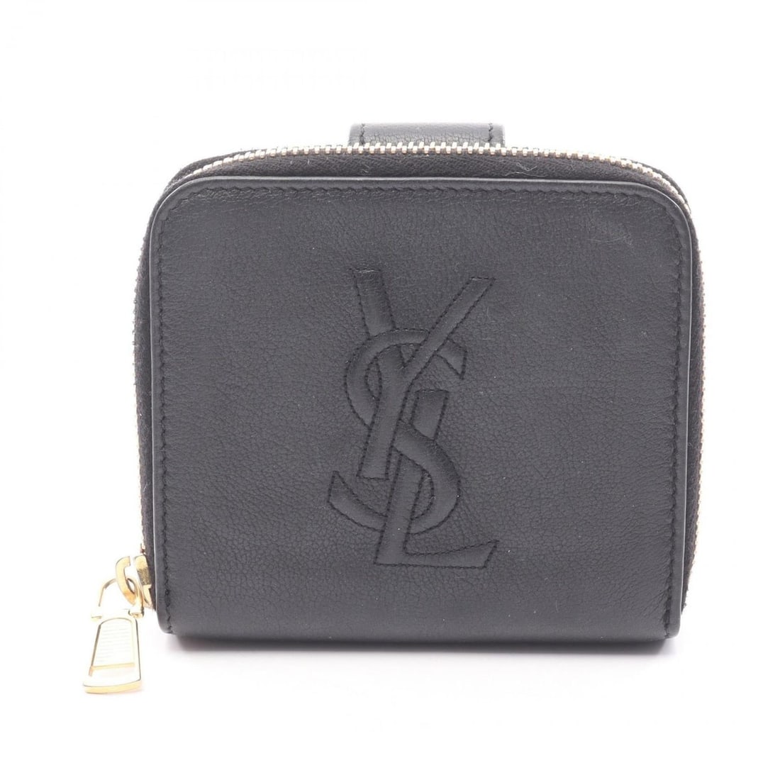 Yves Saint Laurent Monogram Bifold Wallet, Leather, Women's, Black, 352906: --- Catalog ---Category: SizeSize (HxWxD): 10cm x 10.5cm x 3.5cm / 3.93'' x 4.13'' x 1.37''Category: DesignType: Wallet (bi-fold)Color: BlackGender: WomenMaterial: Leather Category: GeneralMPN: 352906