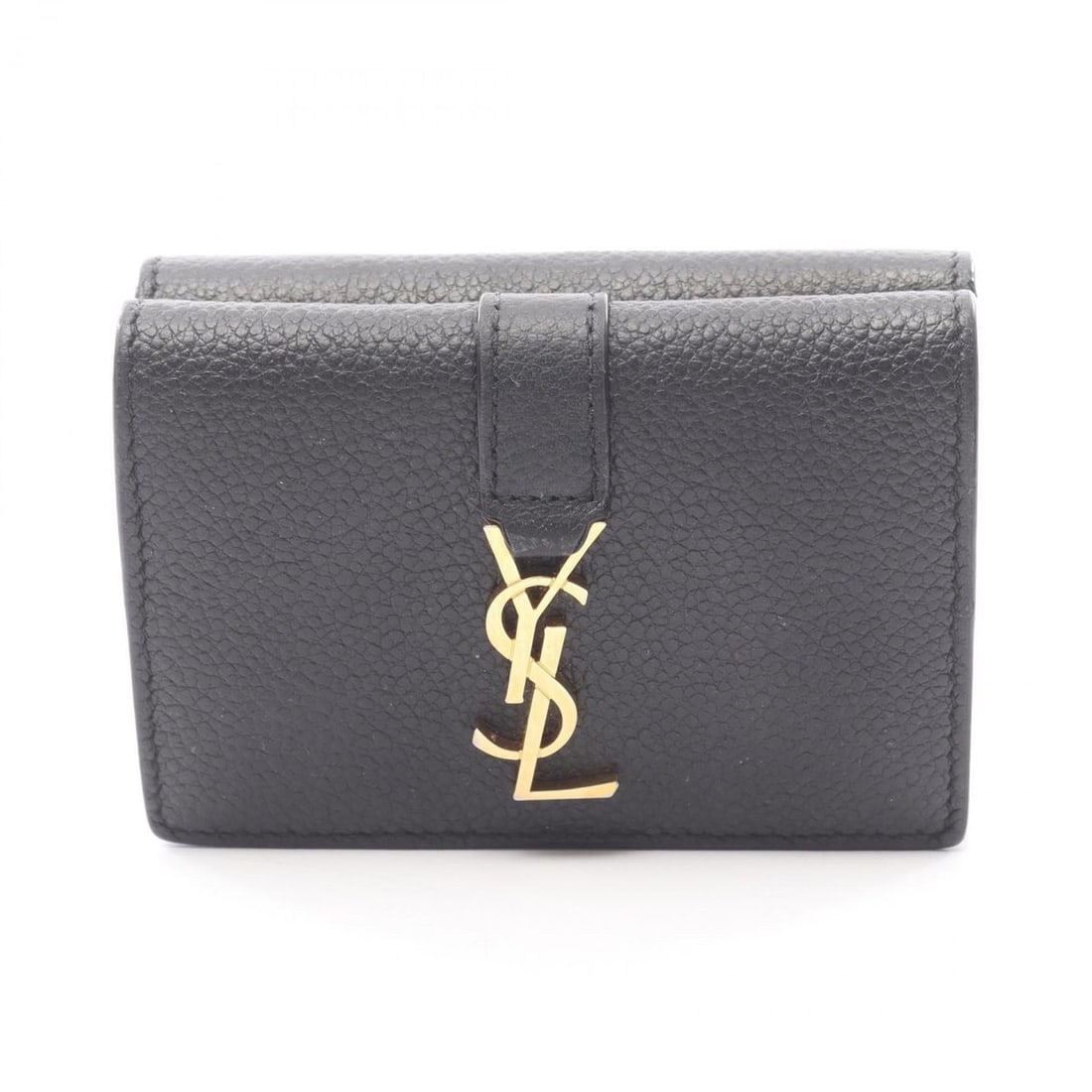 Yves Saint Laurent Saint Laurent Paris Tiny Wallet, Tri-fold Leather Women's, Black: --- Catalog ---Category: SizeSize (HxWxD): 7cm x 9.5cm x 3cm / 2.75'' x 3.74'' x 1.18''Category: DesignType: Wallet (tri-fold)Color: BlackGender: WomenMaterial: Leather Category: GeneralBrand: Saint L