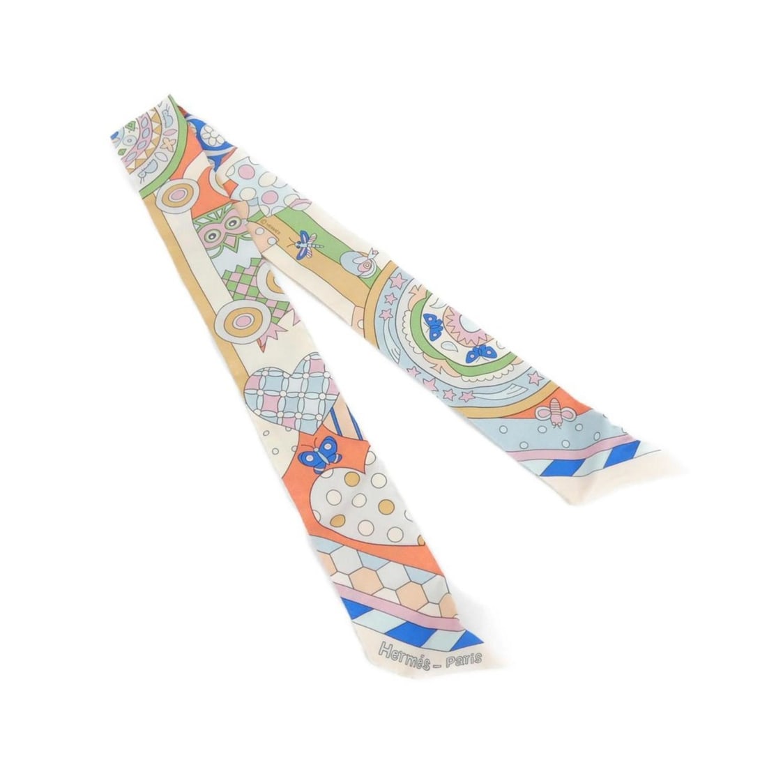 Hermes Hermès LES MURMURES DE LA FORET Twilly Scarf 063005S (1 of 18)