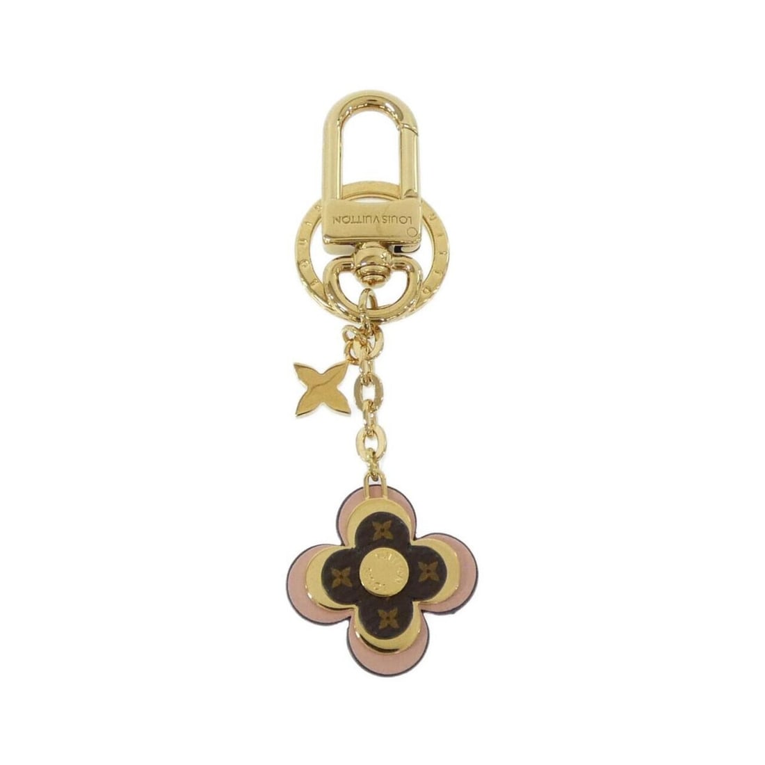 Louis Vuitton Monogram Porte-Clés Blooming Flower BB M63085 Key Ring: --- Catalog ---Category: DesignType: KeycaseColor: Gold, Marron, RoseGender: WomenCategory: GeneralMPN: M63085Brand: Louis Vuitton--- Item List ---Section: ConditionRanking: Rank A Used - A few