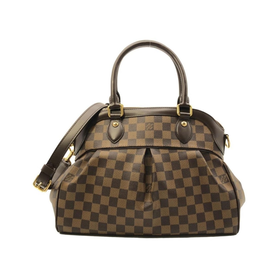 Louis Vuitton Damier Trevi PM N51997 Handbag: --- Catalog ---Category: SizeSize (HxWxD): 26cm x 33cm x 17cm / 10.23'' x 12.99'' x 6.69''Category: DesignType: HandbagColor: EbeneGender: WomenMaterial: Coated canvas Hardware Color: GoldCategory: