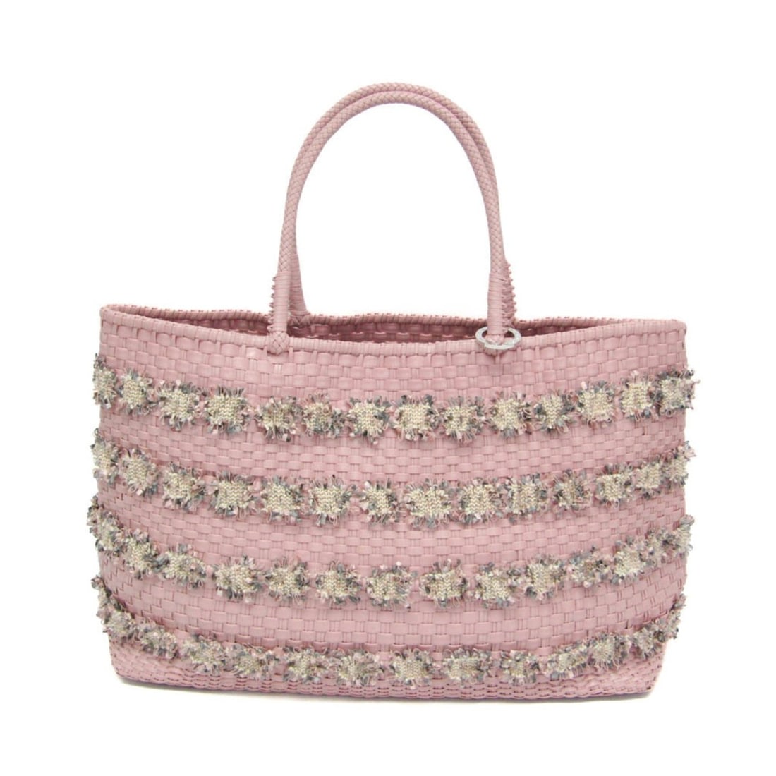 Anteprima Intreccio Fantasia PB18S92178 Women's Wire Tote Bag Pink: --- Catalog ---Category: SizeHandle Drop: 16.00cm / 6.30''Size (HxWxD): 25cm x 38cm x 14cm / 9.84'' x 14.96'' x 5.51''Handle Length: 39cm / 15.35''Category: DesignType: Tote bagColor: PinkGender: Wome