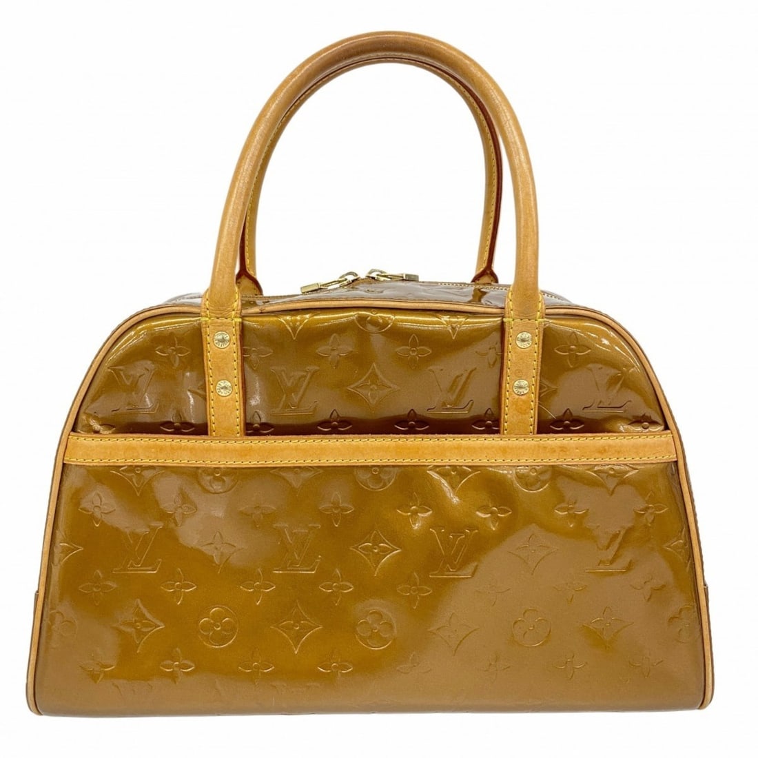 Louis Vuitton Vernis Tompkins Square Handbag M91103 Bronze Women's: --- Catalog ---Category: SizeSize (HxWxD): 22.5cm x 35.5cm x 17cm / 8.85'' x 13.97'' x 6.69''Category: DesignType: HandbagColor: BronzeGender: WomenCategory: GeneralMPN: M91103Brand: Louis Vuitton---