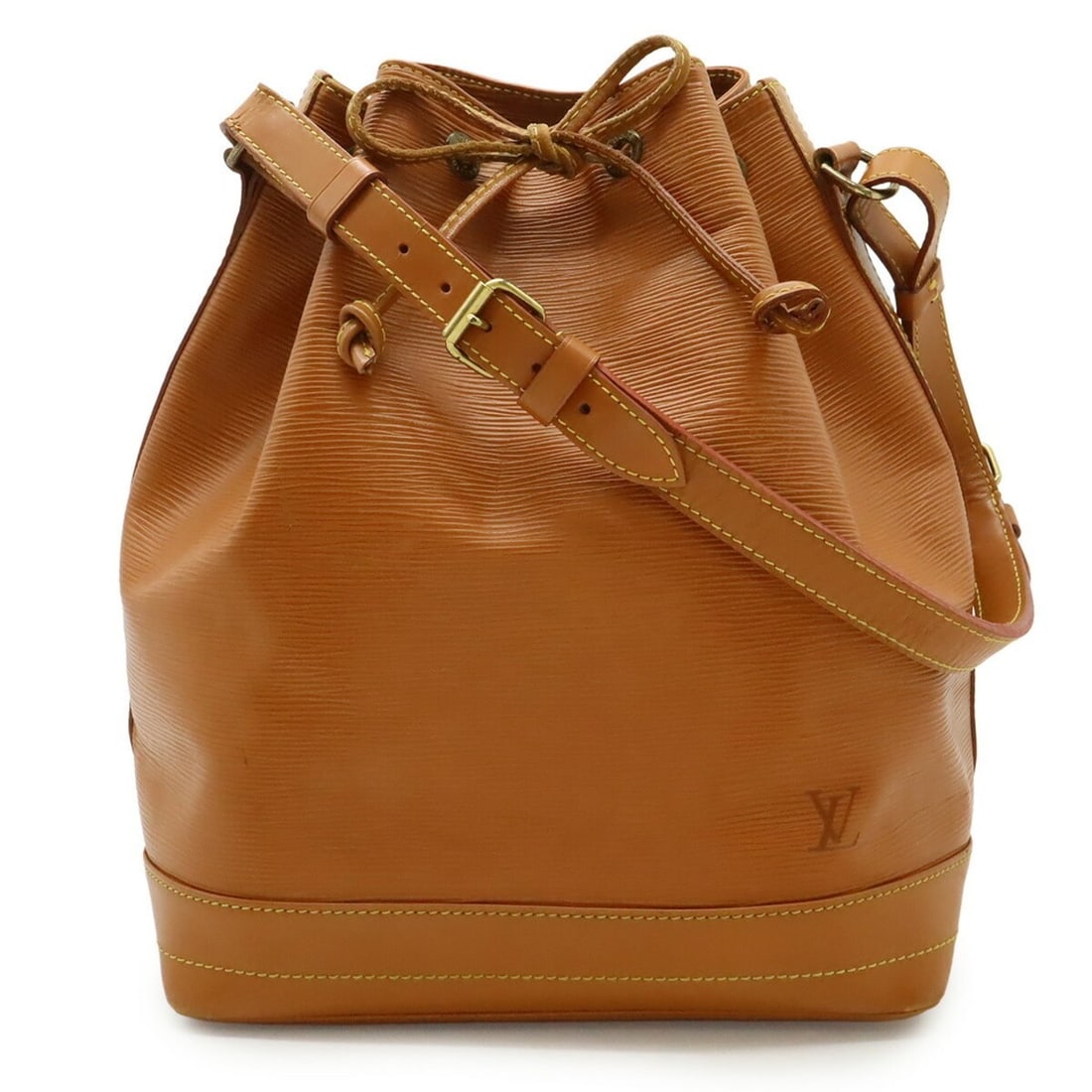 LOUIS VUITTON Epi Noe-style Shoulder Bag in Zipangu Gold and Camel, M44008: --- Catalog ---Category: SizeSize (HxWxD): 33.5cm x 26cm x 18.5cm / 13.18'' x 10.23'' x 7.28''Category: DesignType: Shoulder bagColor: Gold CipangoGender: WomenMaterial: Epi leather Category: GeneralB