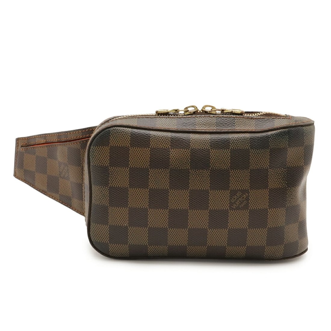 LOUIS VUITTON Damier Geronimos Bag, Body Shoulder Waist Pouch N51994: --- Catalog ---Category: SizeSize (HxWxD): 11.5cm x 19.5cm x 5cm / 4.52'' x 7.67'' x 1.96''Category: DesignType: Fanny pack, PouchColor: BrownGender: Women,MenMaterial: PVC , Coated canvas Category: G