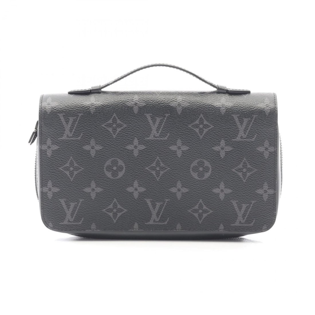 Louis Vuitton Zippy XL Round Long Wallet in Monogram Eclipse Leather, Men's, Black, M61698: --- Catalog ---Category: SizeSize (HxWxD): 13cm x 22cm x 4cm / 5.11'' x 8.66'' x 1.57''Category: DesignType: Long wallet (bi-fold)Color: BlackGender: MenMaterial: Monogram Eclipse , PVC Category: Gene