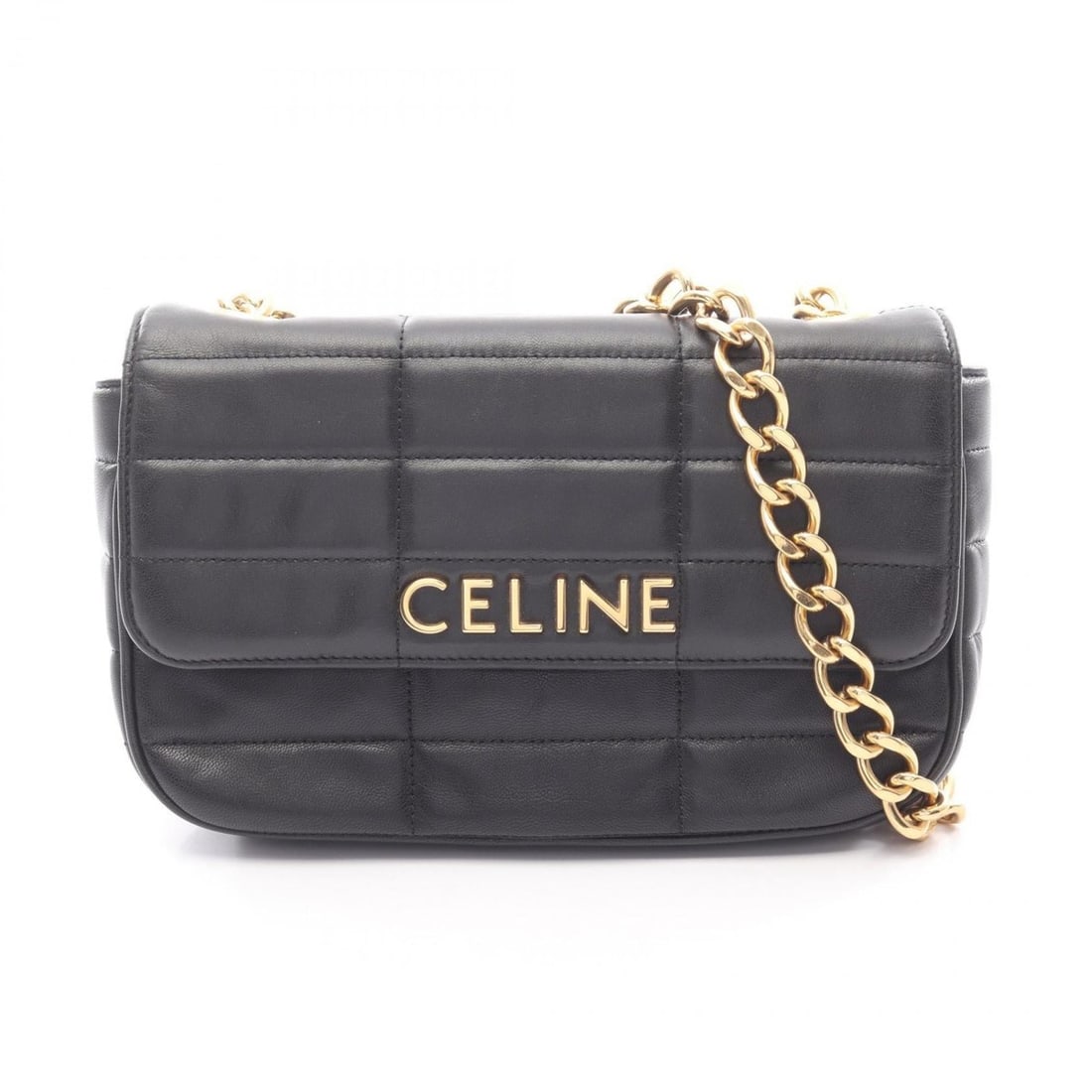 Celine Monochrome Shoulder Bag, Leather, Women's, Black: --- Catalog ---Category: SizeSize (HxWxD): 14cm x 23cm x 5cm / 5.51'' x 9.05'' x 1.96''Category: DesignType: Shoulder bagColor: BlackGender: WomenMaterial: Leather Category: GeneralBrand: Celine--- It