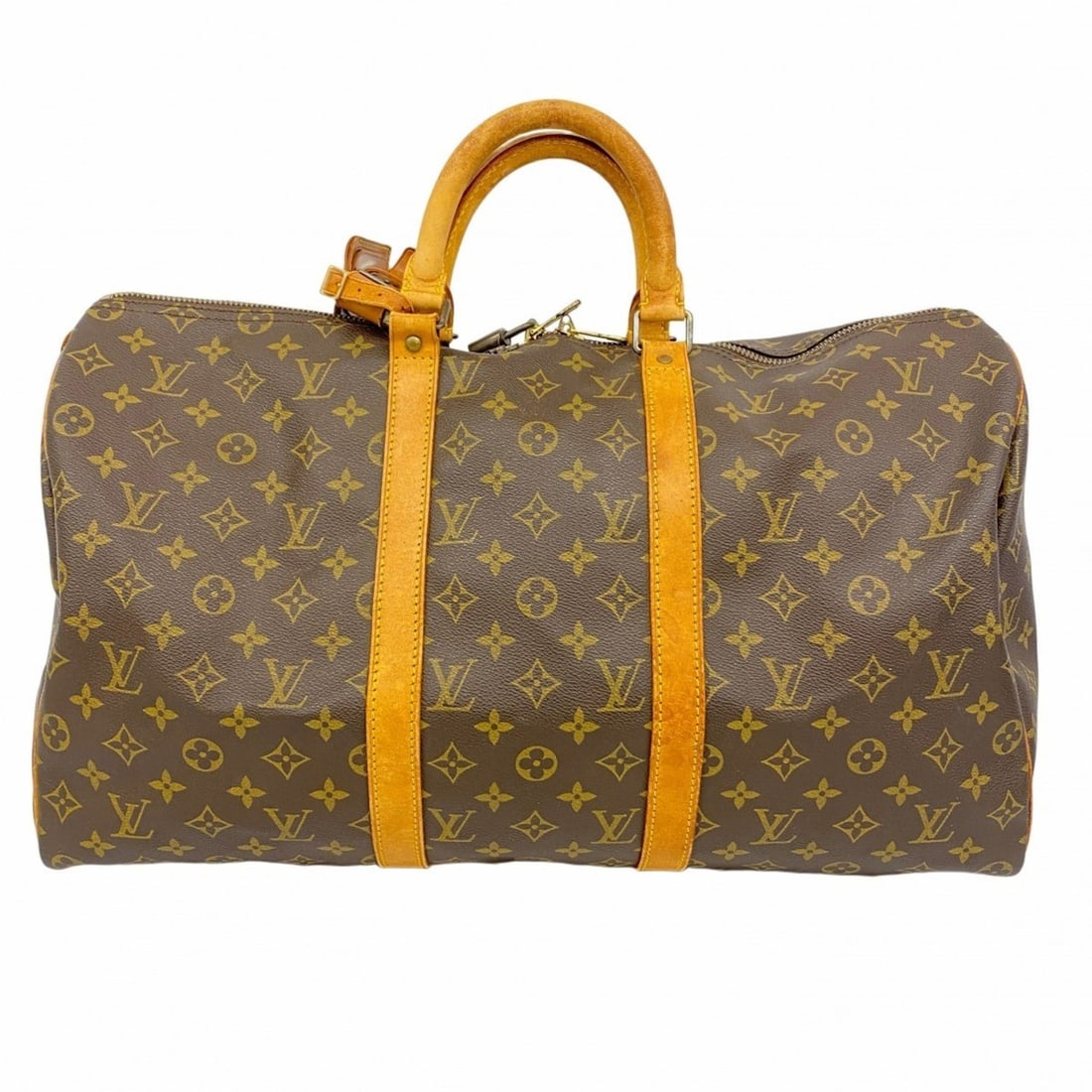 Louis Vuitton Monogram Keepall 50 Boston Bag M41426 Brown Men's and Women's (1 of 13)