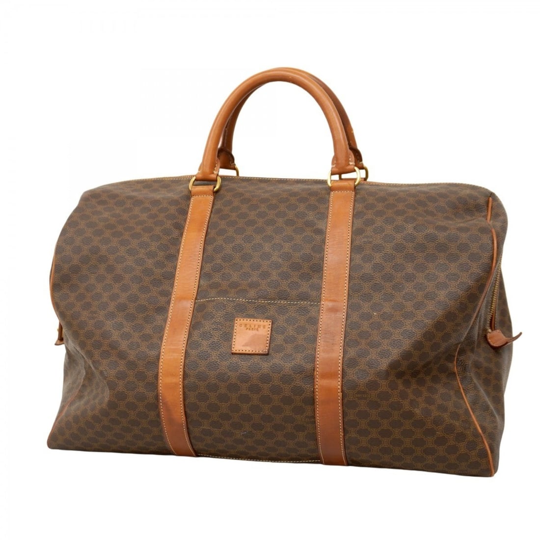 Celine Boston Bags, Macadam Brown, Men's and Women's: --- Catalog ---Category: SizeSize (HxWxD): 28cm x 43cm x 23cm / 11.02'' x 16.92'' x 9.05''Category: DesignType: Boston bagColor: BrownGender: Men,WomenMaterial: PVC Hardware Color: GoldCategory: Gener